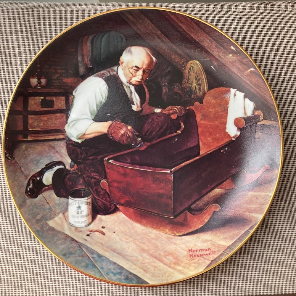 Norman Rockwell Small Plate